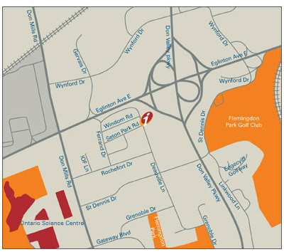 ICICI Bank Toronto Map